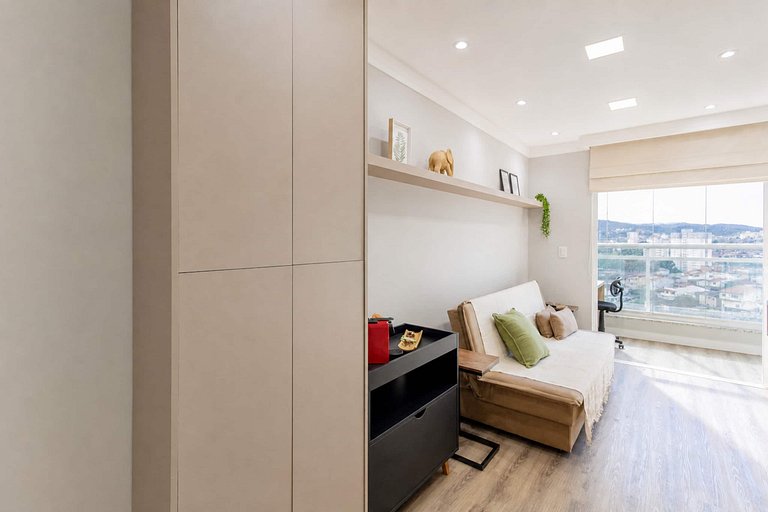 Cozy Studio 021610 · Piscina + Academia + Vaga