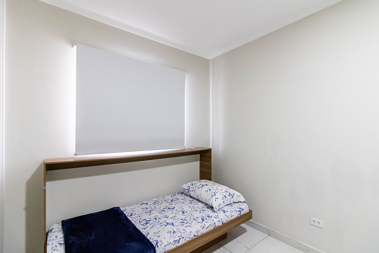 Apartamento aconchegante 0682 · 2 quartos + vaga · Shopping