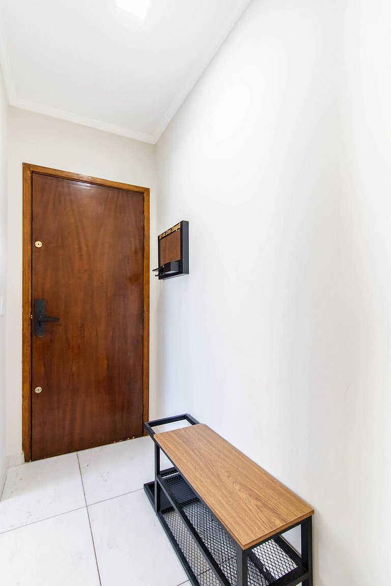 Apartamento aconchegante 0682 · 2 quartos + vaga · Shopping