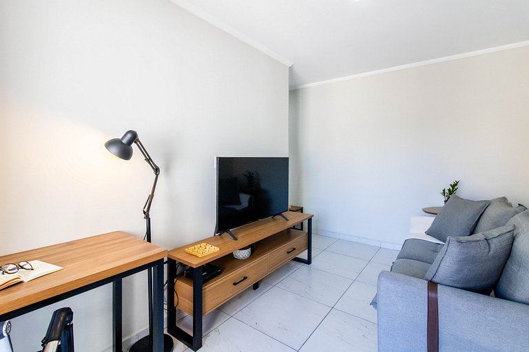 Apartamento aconchegante 0682 · 2 quartos + vaga · Shopping