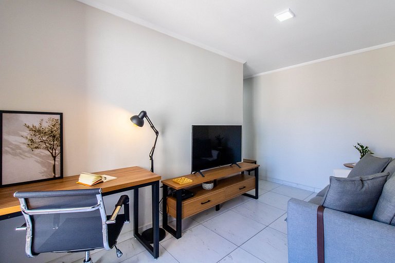 Apartamento aconchegante 0682 · 2 quartos + vaga · Shopping