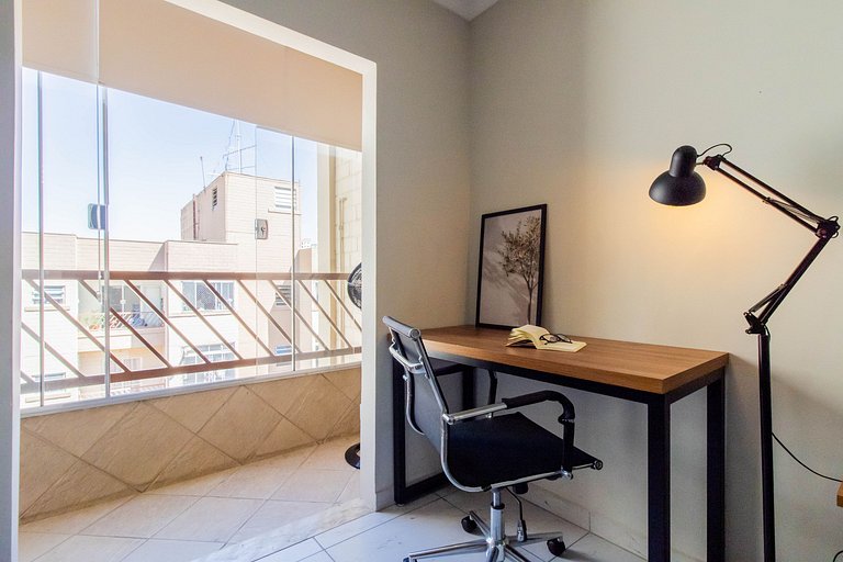 Apartamento aconchegante 0682 · 2 quartos + vaga · Shopping