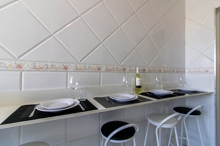 Apartamento aconchegante 0682 · 2 quartos + vaga · Shopping