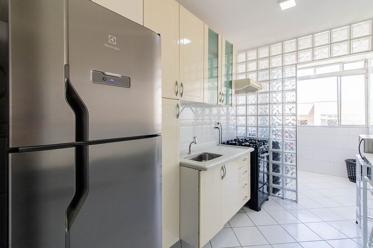 Apartamento aconchegante 0682 · 2 quartos + vaga · Shopping