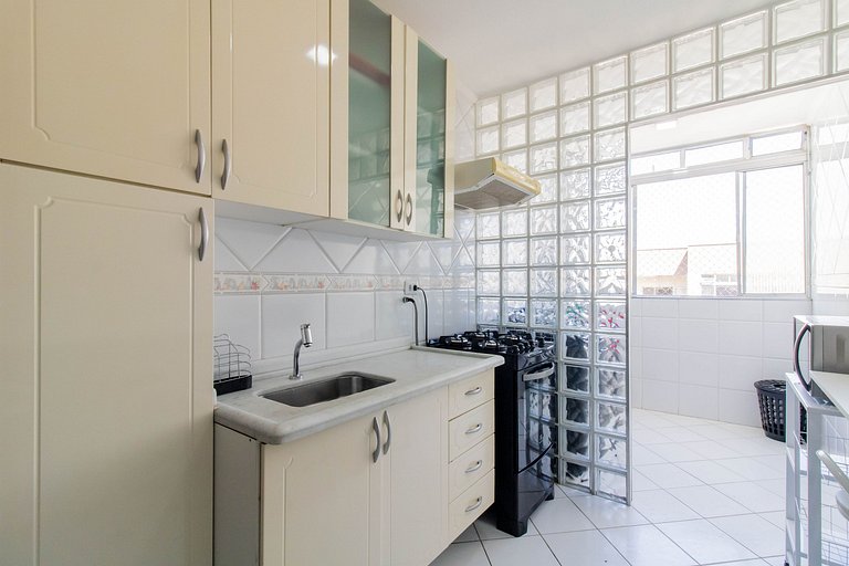Apartamento aconchegante 0682 · 2 quartos + vaga · Shopping