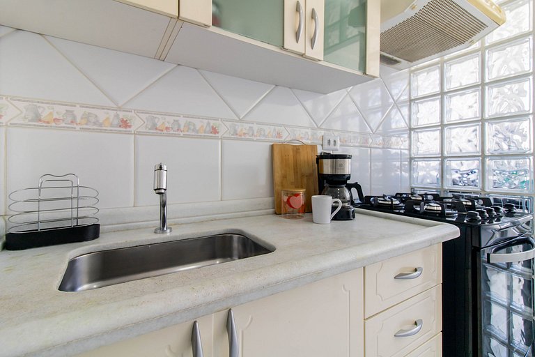 Apartamento aconchegante 0682 · 2 quartos + vaga · Shopping