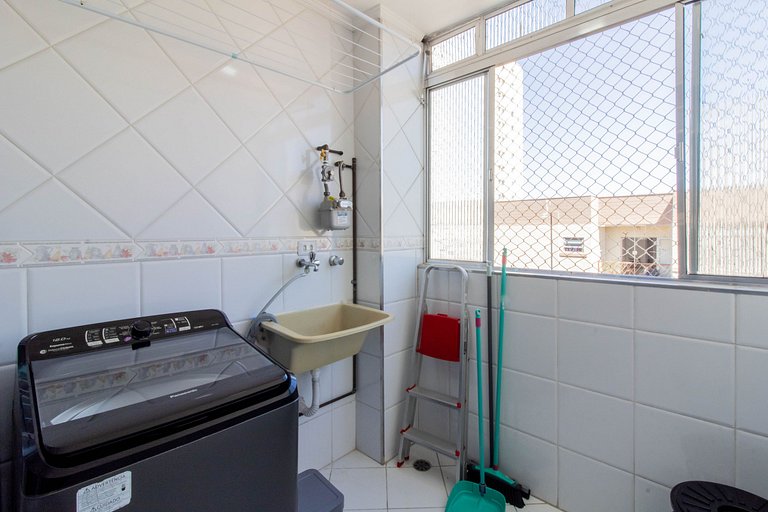Apartamento aconchegante 0682 · 2 quartos + vaga · Shopping