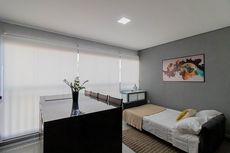 Horizon Studio 05113 · Piscina+Vaga+7km GRU Aiport