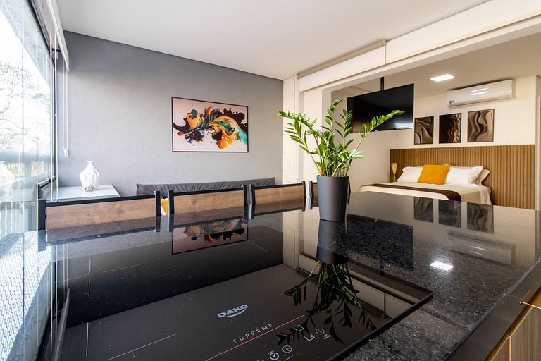 Horizon Studio 05113 · Piscina+Vaga+7km GRU Aiport