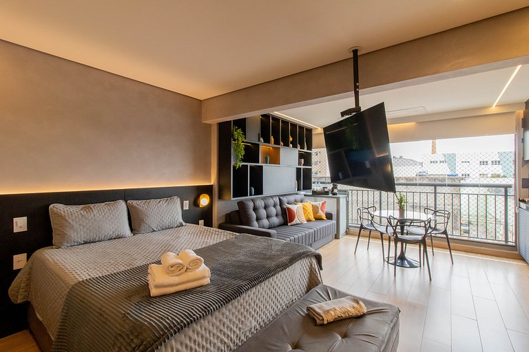 Concept Home Studio 05210 Piscina+Vaga · 7 km GRU