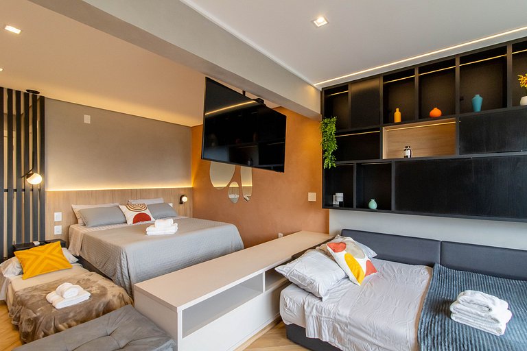 Atmosphere Home Studio 05310 · 7 km GRU Vaga+Lazer