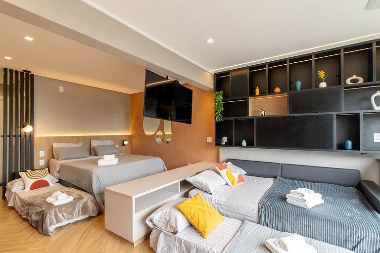 Atmosphere Home Studio 05310 · 7 km GRU Vaga+Lazer