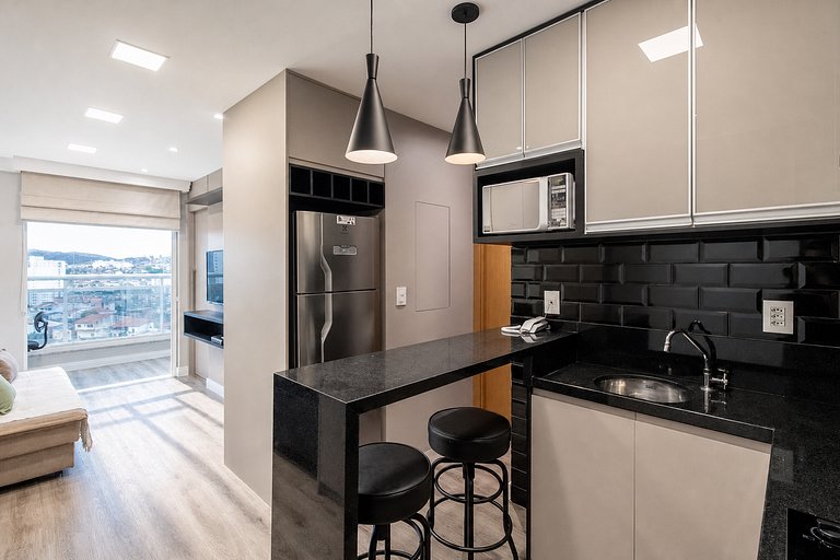 Cozy Studio 021610 · Piscina + Academia + Vaga