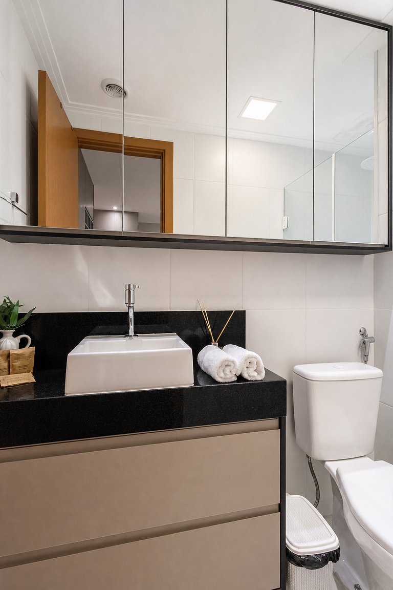Cozy Studio 021610 · Piscina + Academia + Vaga