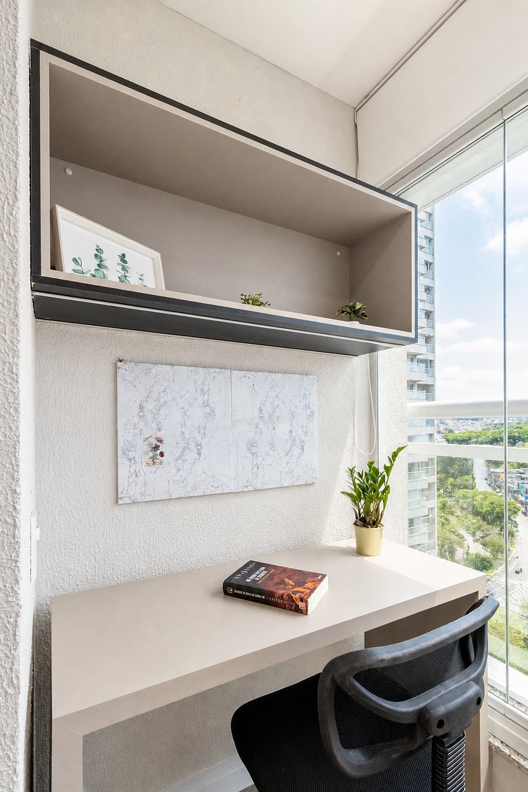 Cozy Studio 021610 · Piscina + Academia + Vaga